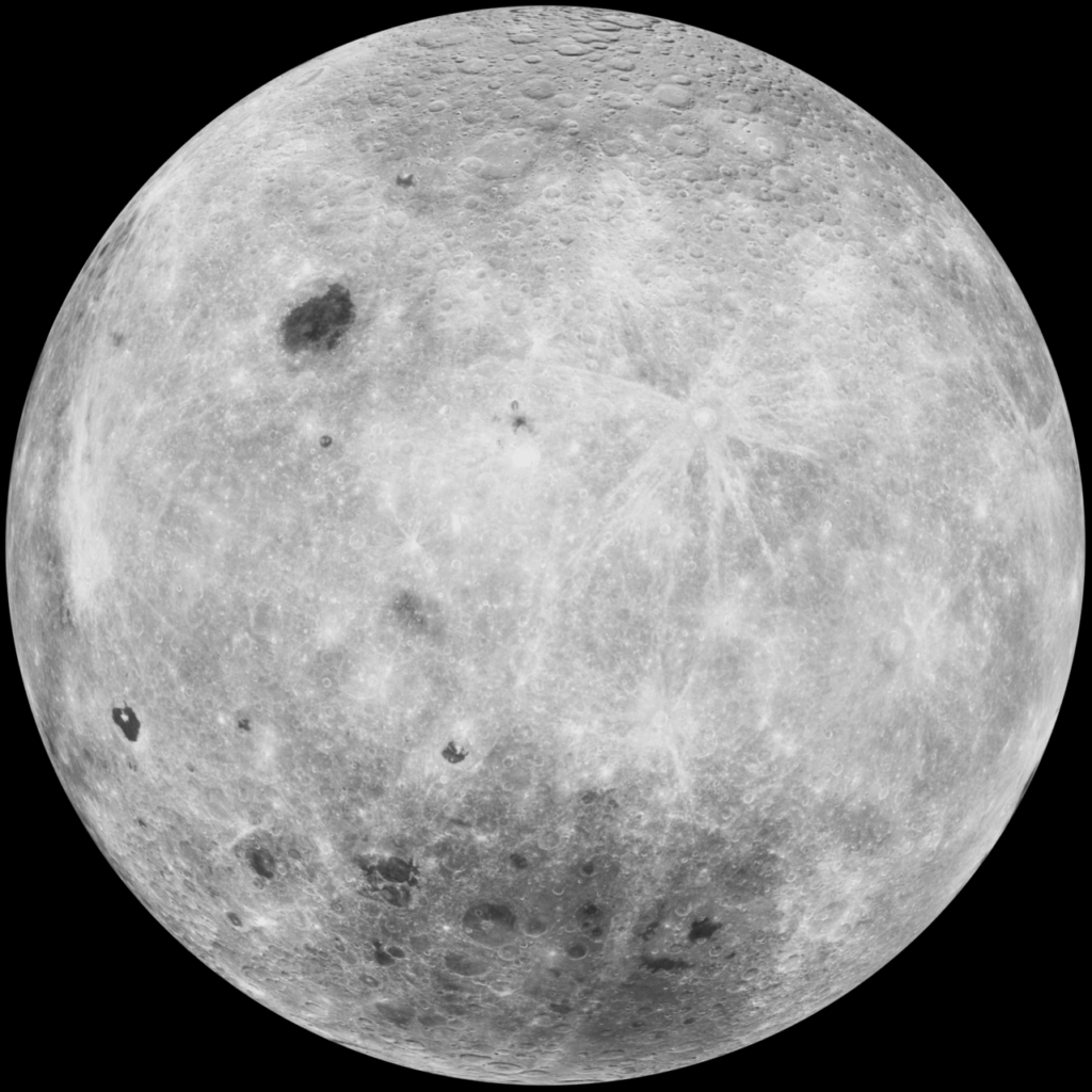 Montes Leibnitz (L96 del Lunar 100) fotografiado desde la órbita lunar
